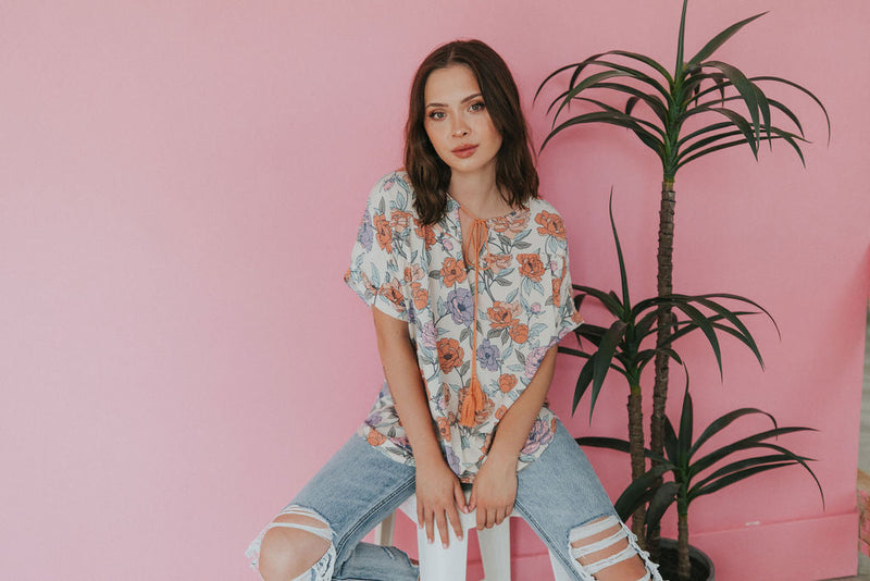 Just You Wait Floral Top