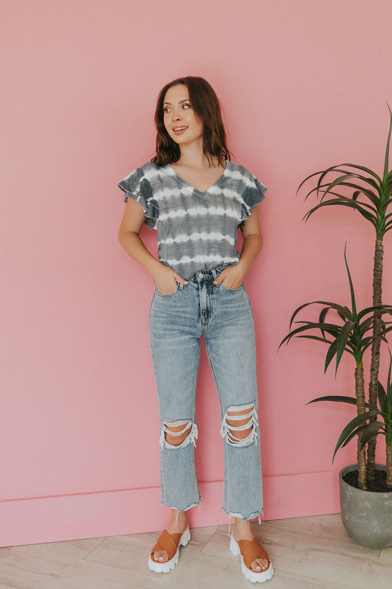 As You Go Ruffle Sleeve Top