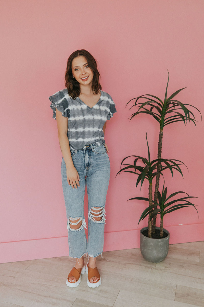 As You Go Ruffle Sleeve Top