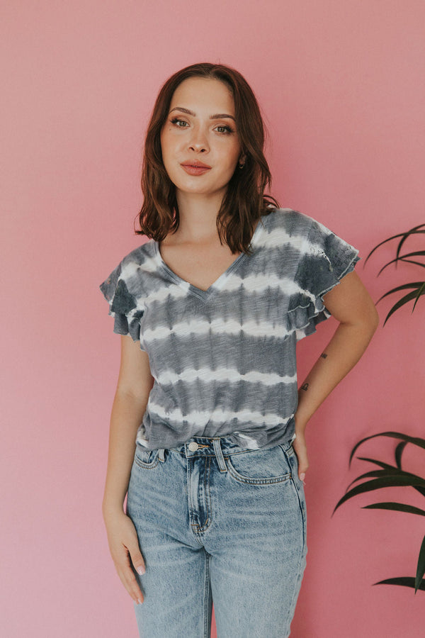 As You Go Ruffle Sleeve Top