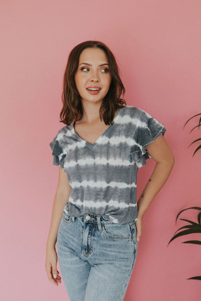 As You Go Ruffle Sleeve Top