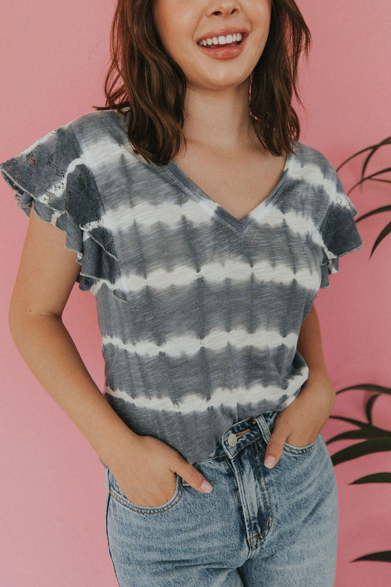 As You Go Ruffle Sleeve Top