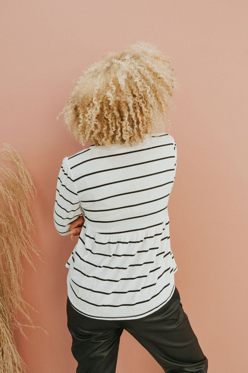 I've Got A Feeling Striped Top