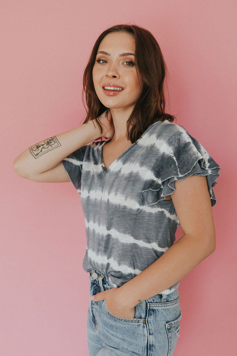 As You Go Ruffle Sleeve Top