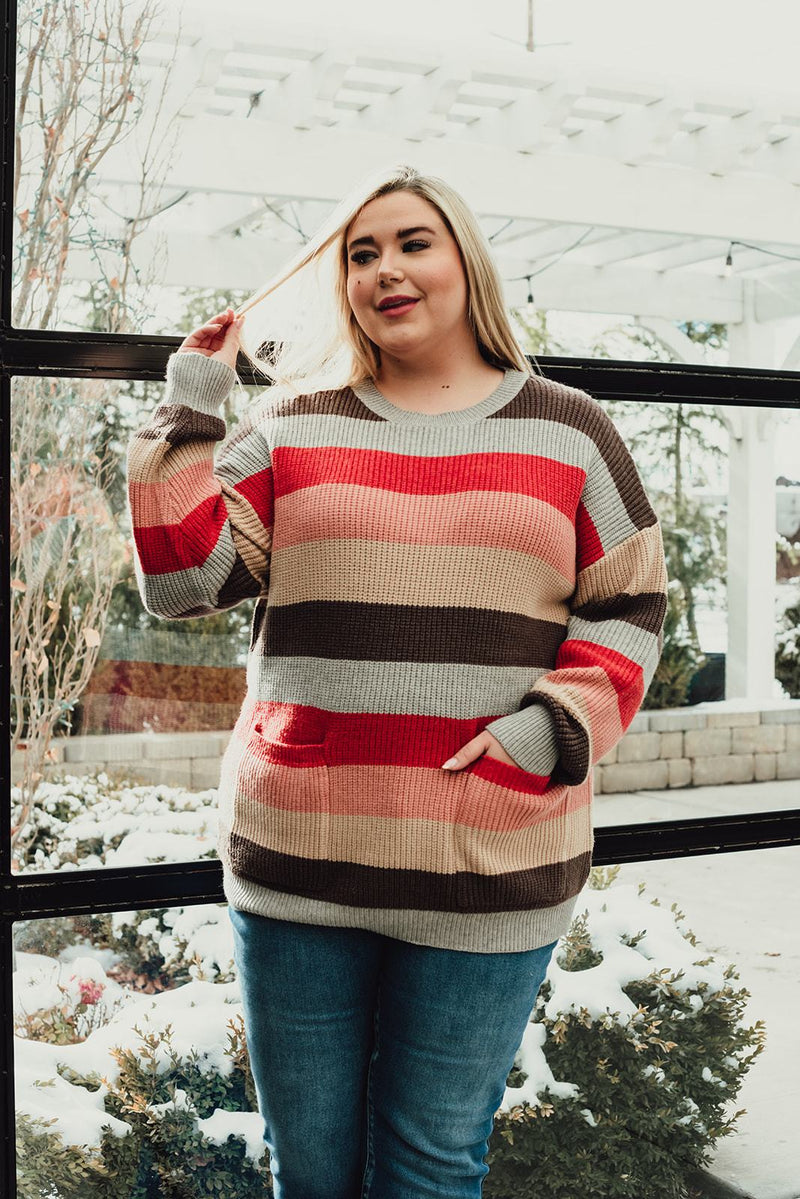 Lazy Days Striped Sweater