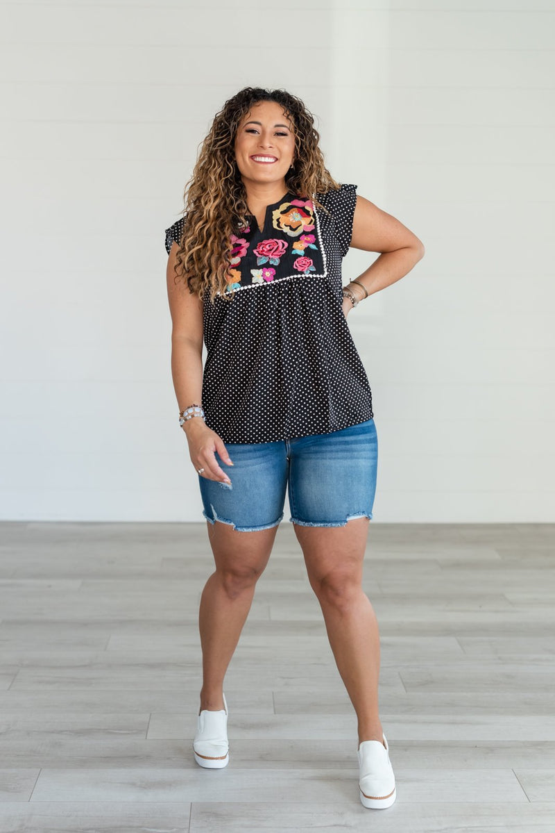Easy To Admire Embroidered Top