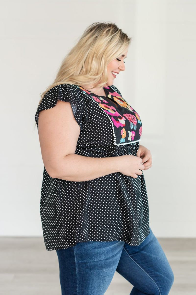 Easy To Admire Embroidered Top