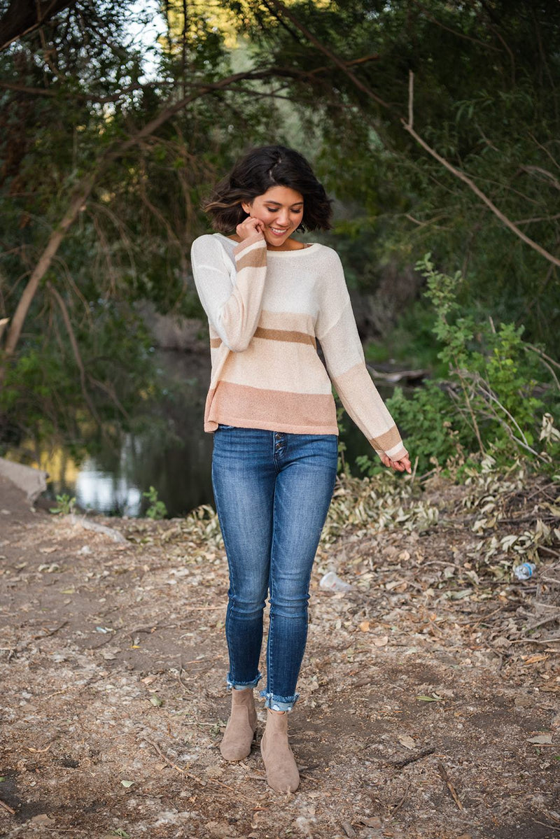 In Your Element Striped Sweater