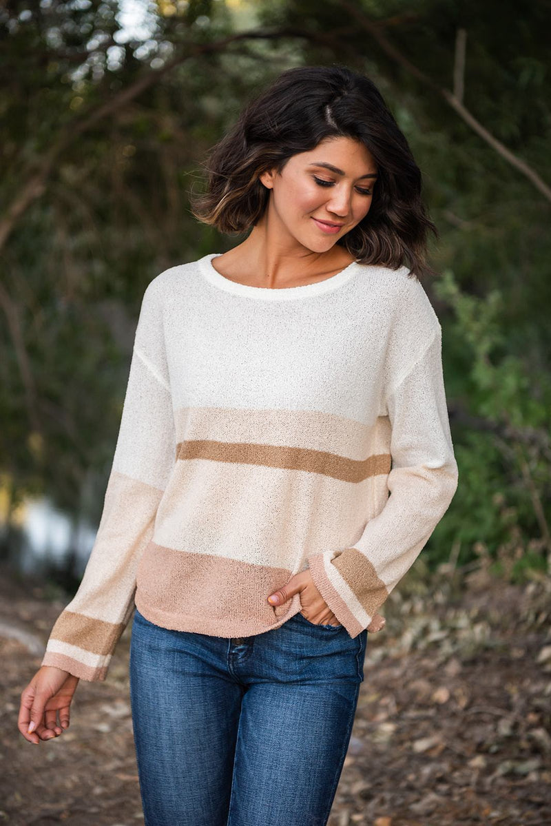 In Your Element Striped Sweater