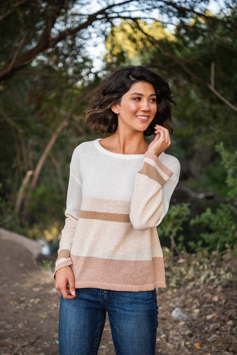 In Your Element Striped Sweater