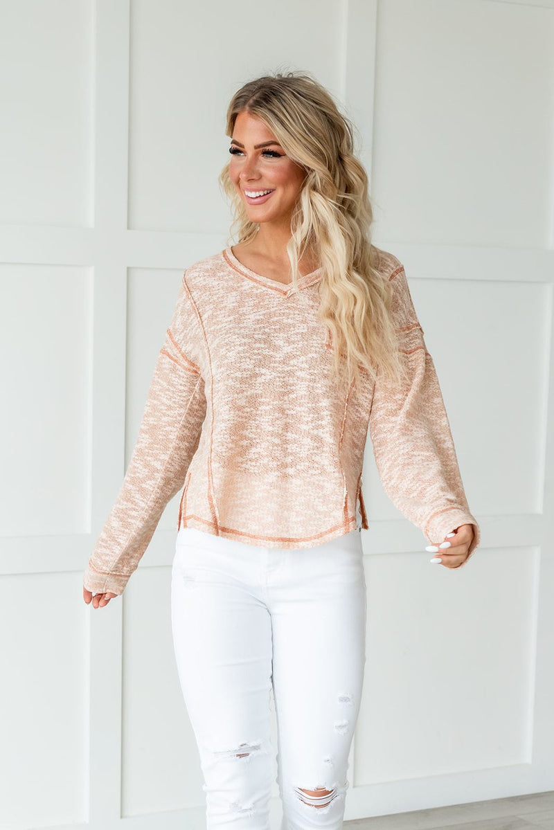 Finally Friday Boucle Knit Top